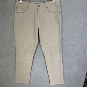 Bonobos Pants Men's 32x32 Beige Slim Fit Cotton Flat Front‎ Casual